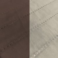 Copridivano Impermeabile Trapuntato 2 Posti Double Face in Microfibra Marrone/Panna