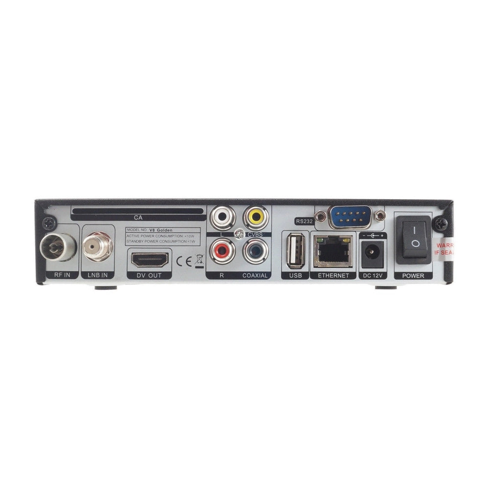 Trade Shop - Decoder Ricevitore Terrestre Ip Iptv Dvb T2/s2 Full Hd 1080p Freesat V8 Golden -