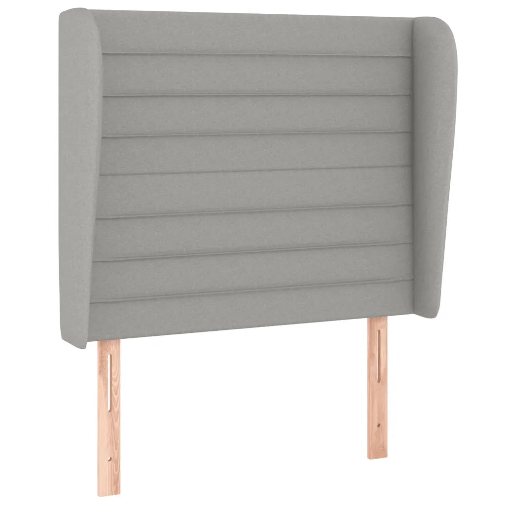 Giroletto a Molle con Materasso Grigio Chiaro100x200 cm Tessuto 3128021