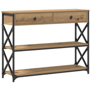Tavolo Consolle | Tavolo d'Ingresso rovere artigianale 100 x 28 x 75 cm