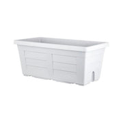 FIORIERA RETTANGOLARE cm  80 x 40 x 34 - ghiaccio (senza sottovaso)  - BAMA