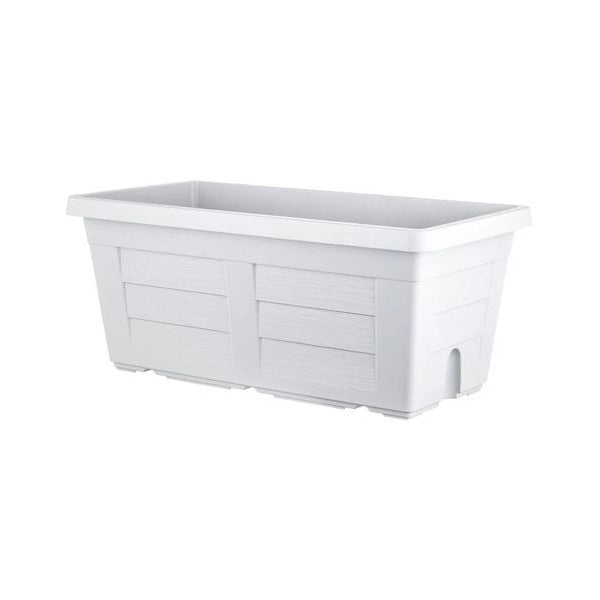 FIORIERA RETTANGOLARE cm  80 x 40 x 34 - ghiaccio (senza sottovaso)  - BAMA