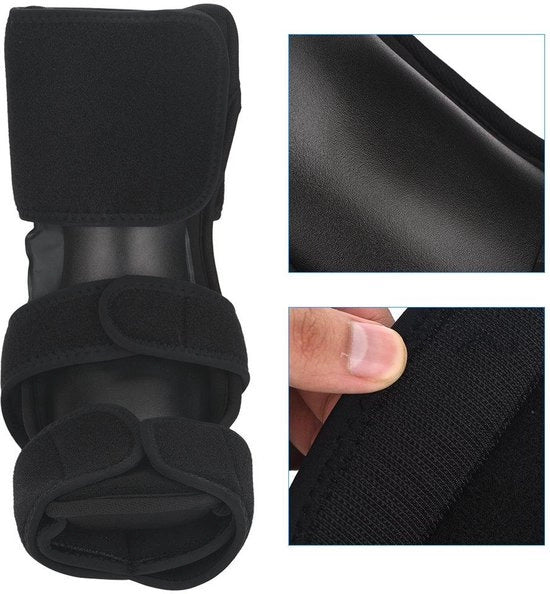 Stivalino per Piede Notturno con Supporto Ortotico per Frattura - Protezione da Fasciite Plantare - Anello per Anca - Protezione per Piede Destro/Sinistro (L/XL)