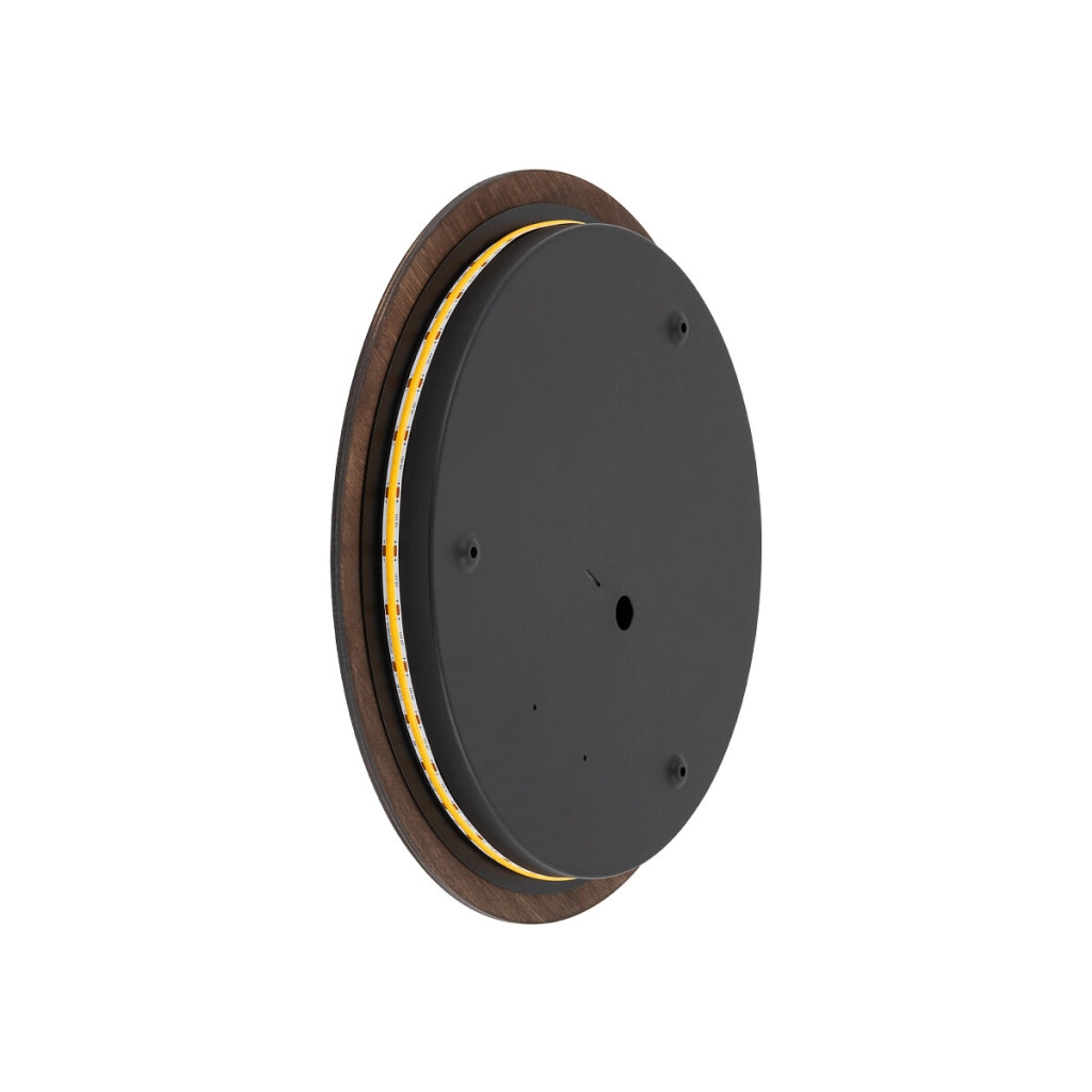 Applique rotonda Ø35 legno scuro LED 13W 3000K Nowodvorski