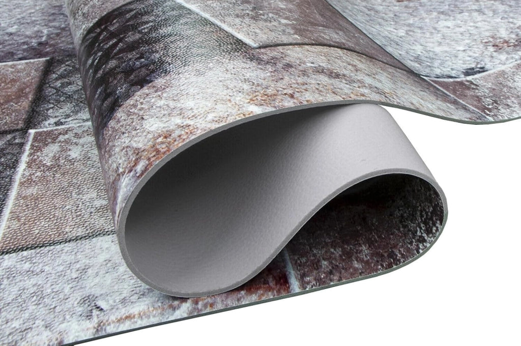 Tappeto Cucina Gomma Pvc 51x360 cm Antimacchia Passatoia Antiscivolo Antisfilo Lavabile Dis_C