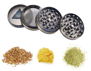 Grinder Ø50 mm 4 Livelli per Spezie Erbe e Tabacco Teschio