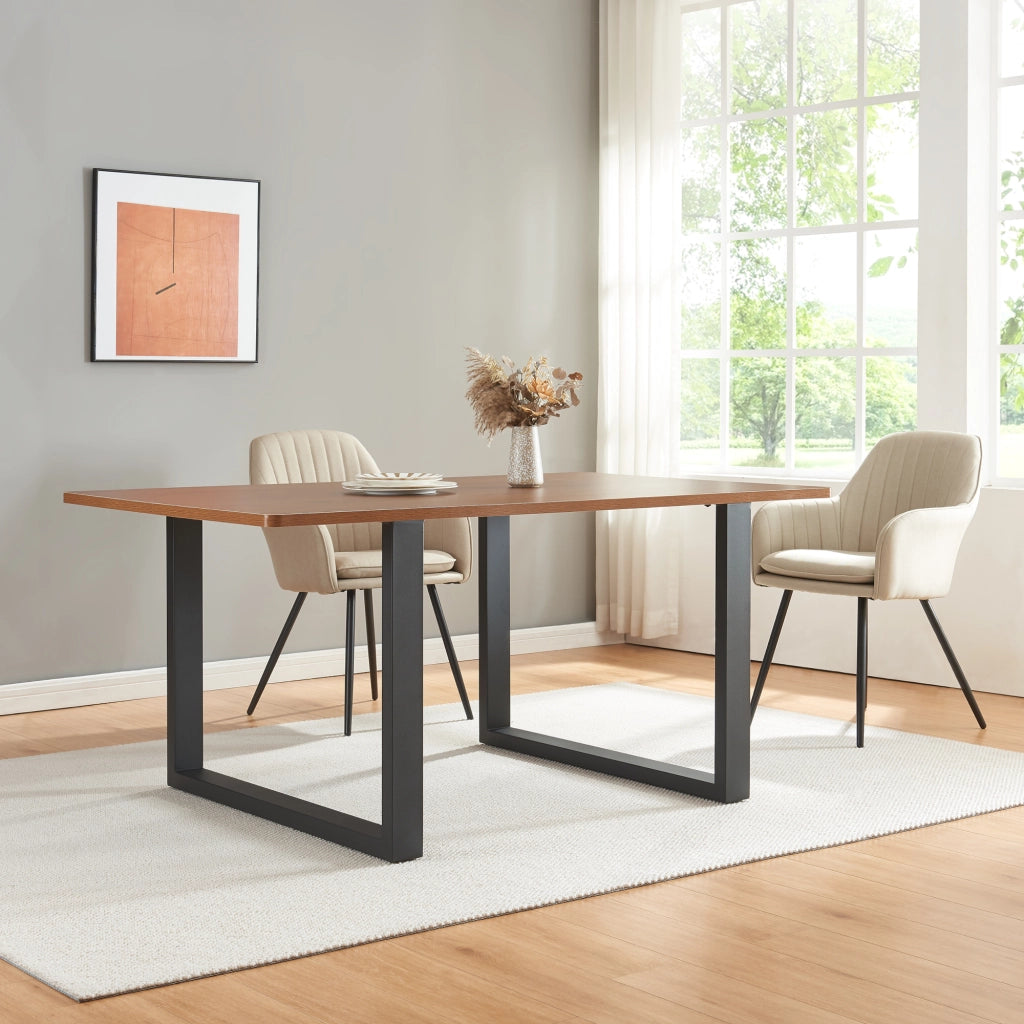 Set di 2 Gambe Rettangolari Makers per Mobili Fai da Te 72 x 90 cm Acciaio Nero [en.casa]