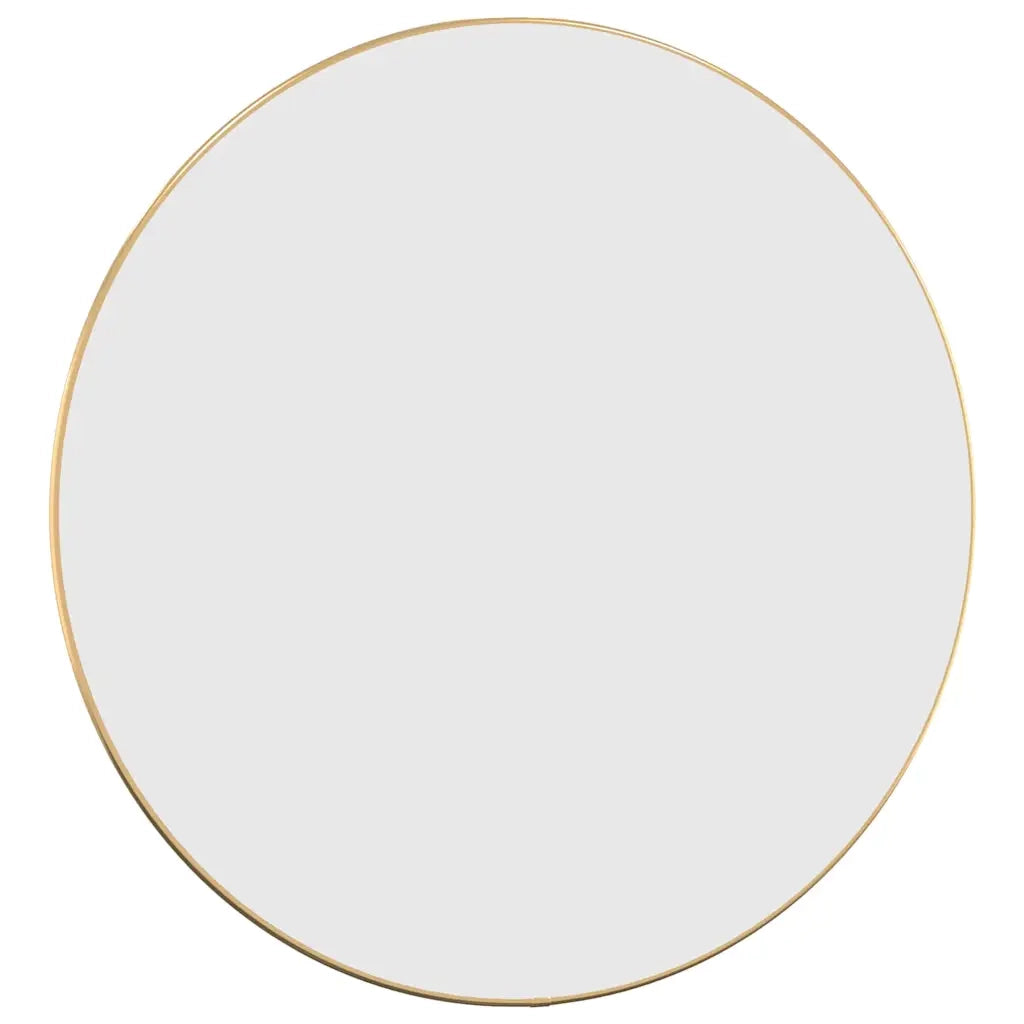 Specchio da Parete Dorato Ø 60 cm Rotondo 348182