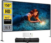 Schermo Proiettore XXL da 150 Pollici - 4K Full HD - Formato 16:9 - Incluso Stabilizzatore