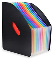 Uitbreidbare archivio cartelle 13 contenitori A4 Concertina Uitbreidbare archivio cartelle Cassetta di archiviazione per ufficio Cartella portatile autonoma accordeonabile per documenti Home Office