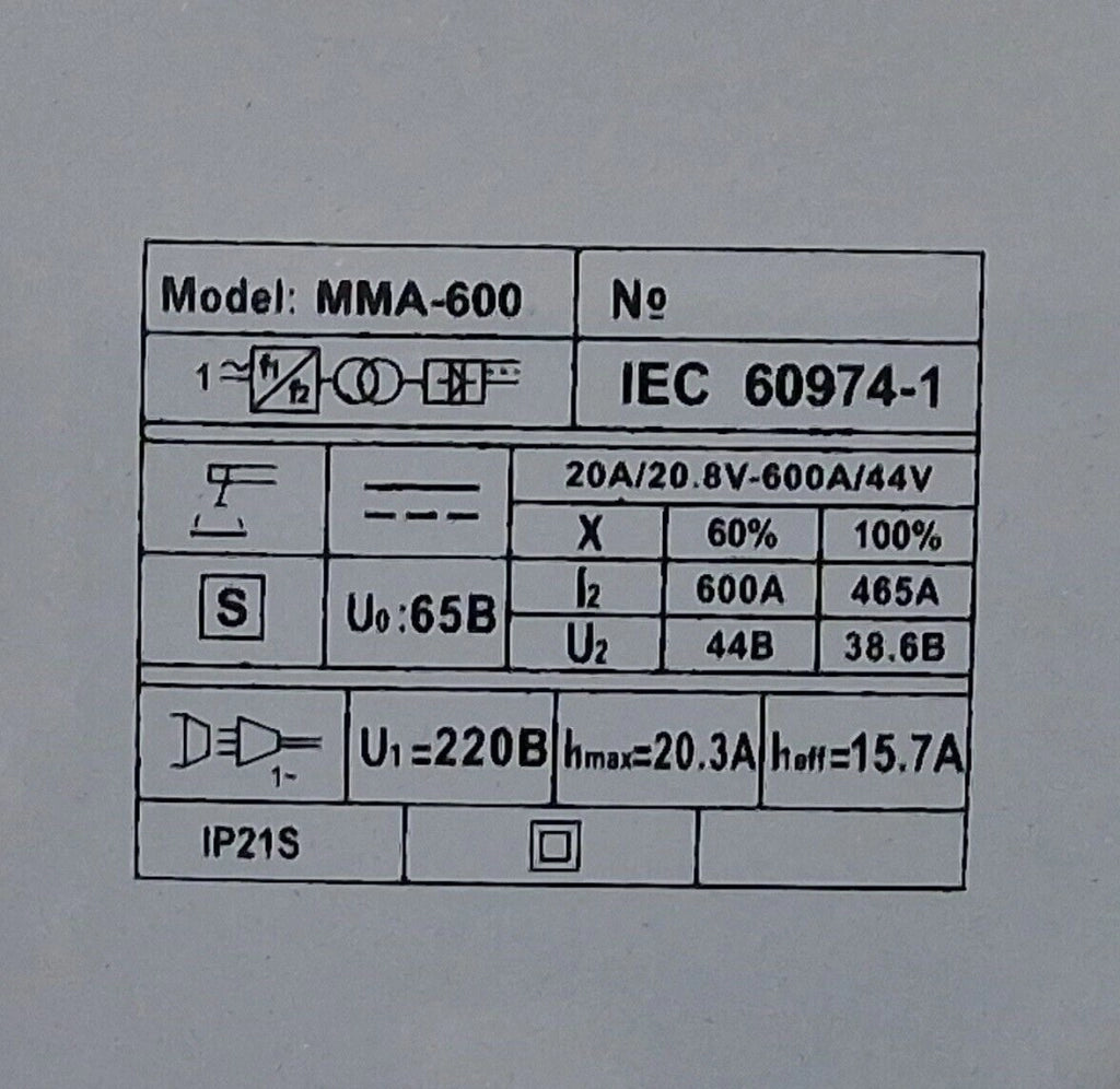Mini saldatrice ad elettrodo elettrica inverter 200A MMA 1.6 - 4.0mm MMA-600