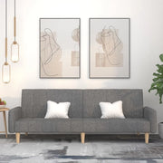 Divano Letto a 2 Posti Grigio Chiaro in Tessutocod mxl 87492