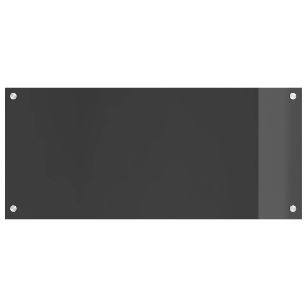 Schienale per Cucina  Grigio Scuro 90x40x0,6 cm in Vetro Temperato