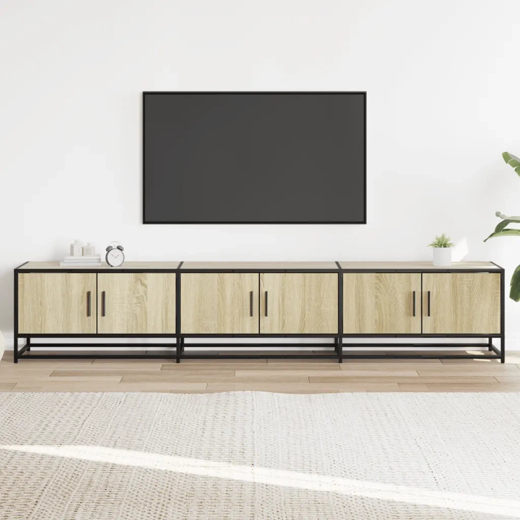Mobile per TV Rovere Sonoma 210x35x41 cm in Truciolato