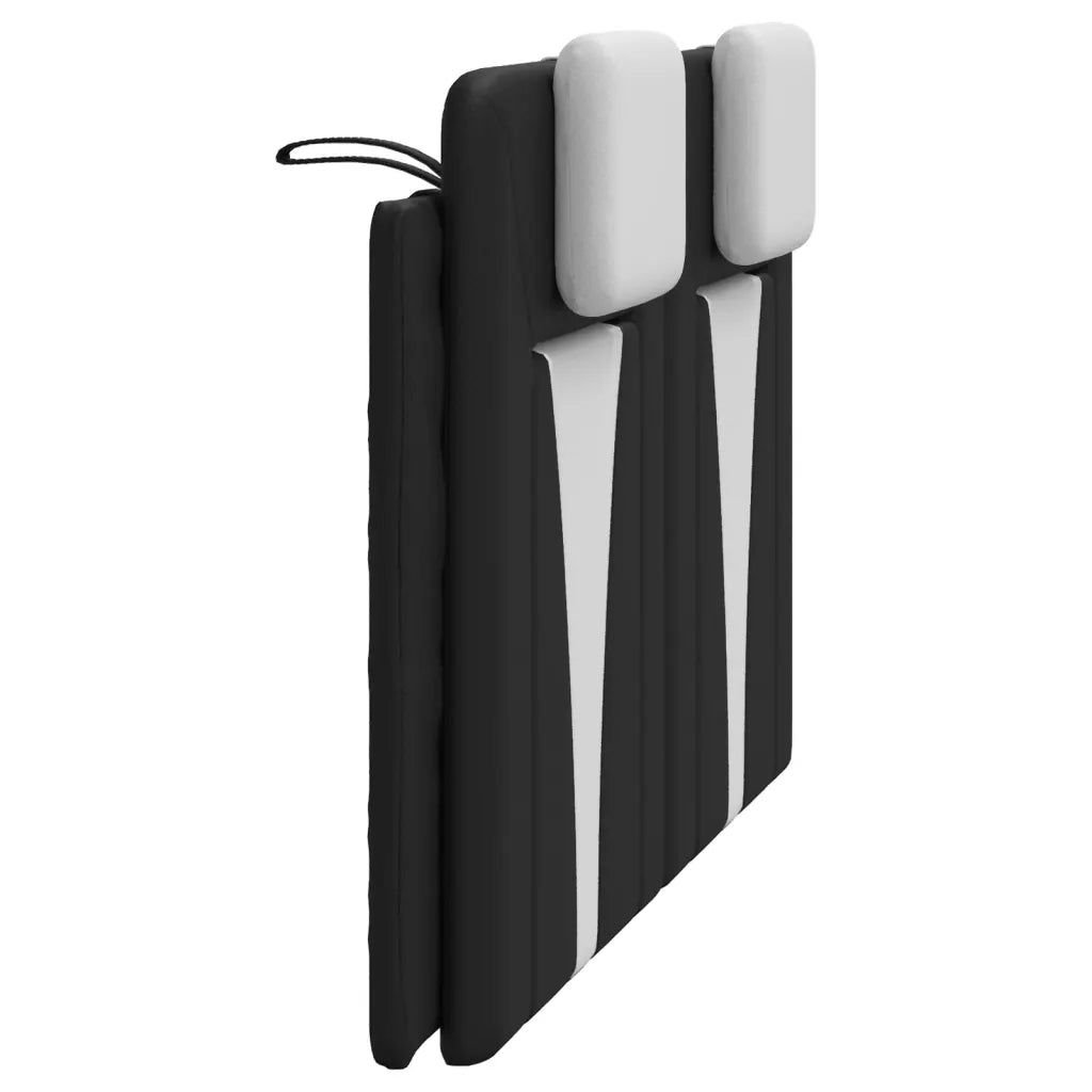 Cuscino Testiera Viana Nero e Bianco 140 cm in Similpelle CFW4373123