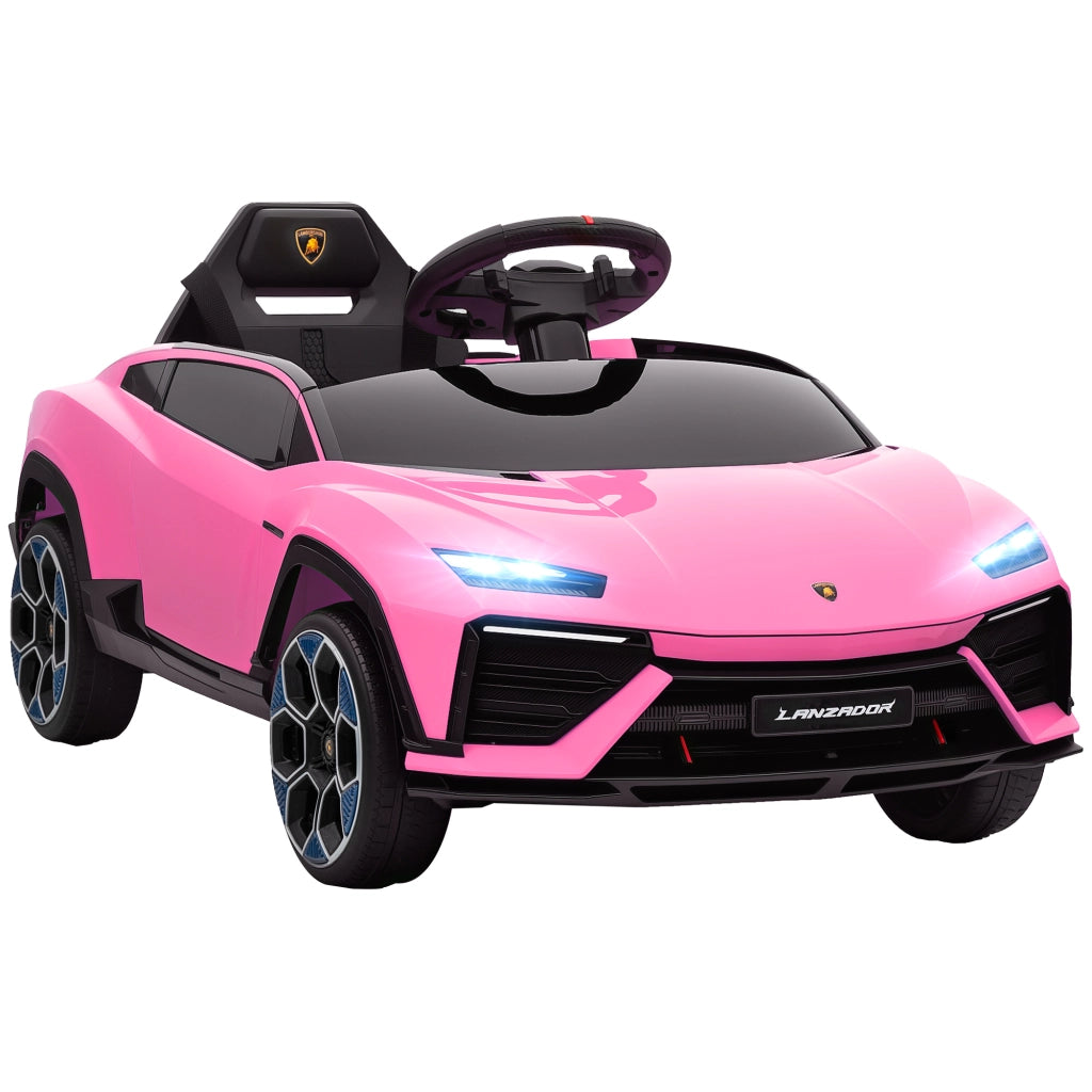 Auto Bambini Lamborghini Elettrica 12V ¨C zephmum ¨C Rosa con Telecomando