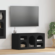 Mobile TV-Credenza per TV-Console TV Nero 80 x 35 x 40 cm Legno multistrato
