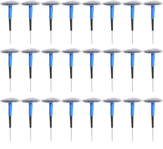 Pannelli di gomma per riparazione pneumatici 24 pezzi - Pannelli di gomma universali per pneumatici senza camere d'aria - Resistenza a elevate temperature - Flessibilità e durata - Buone prestazioni di chiusura