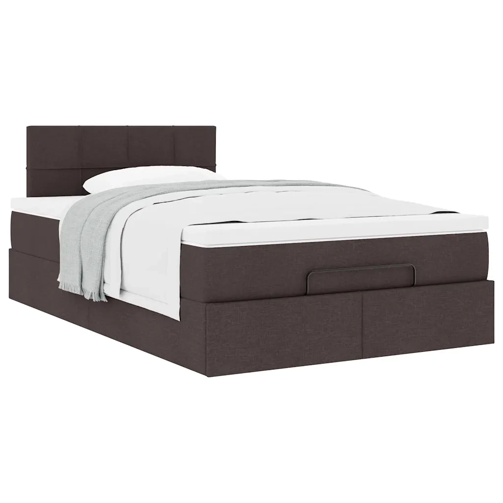 Struttura Letto Pouf con Materasso 80x200 cm in Tessuto 3311445