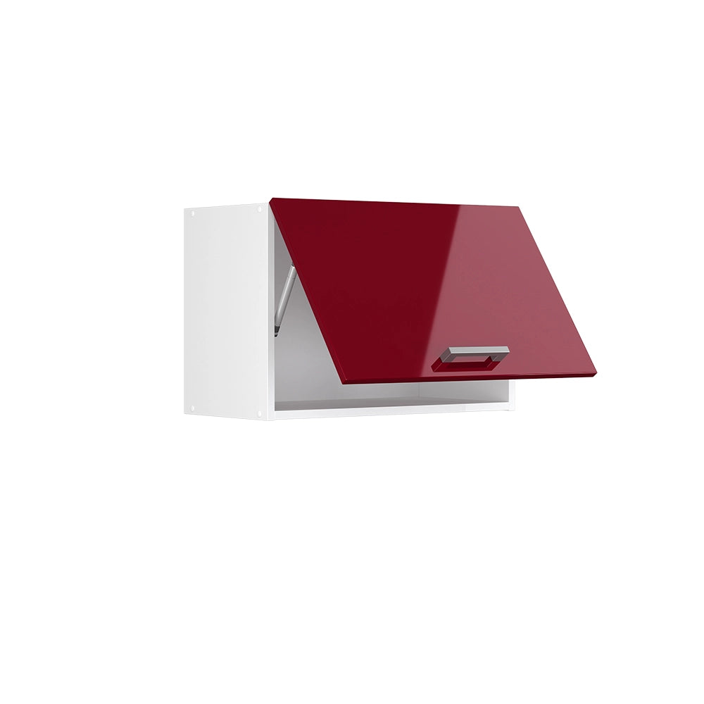 Vicco Pensile universale Rosso bordeaux lucido 60 cm con porta a ribalta