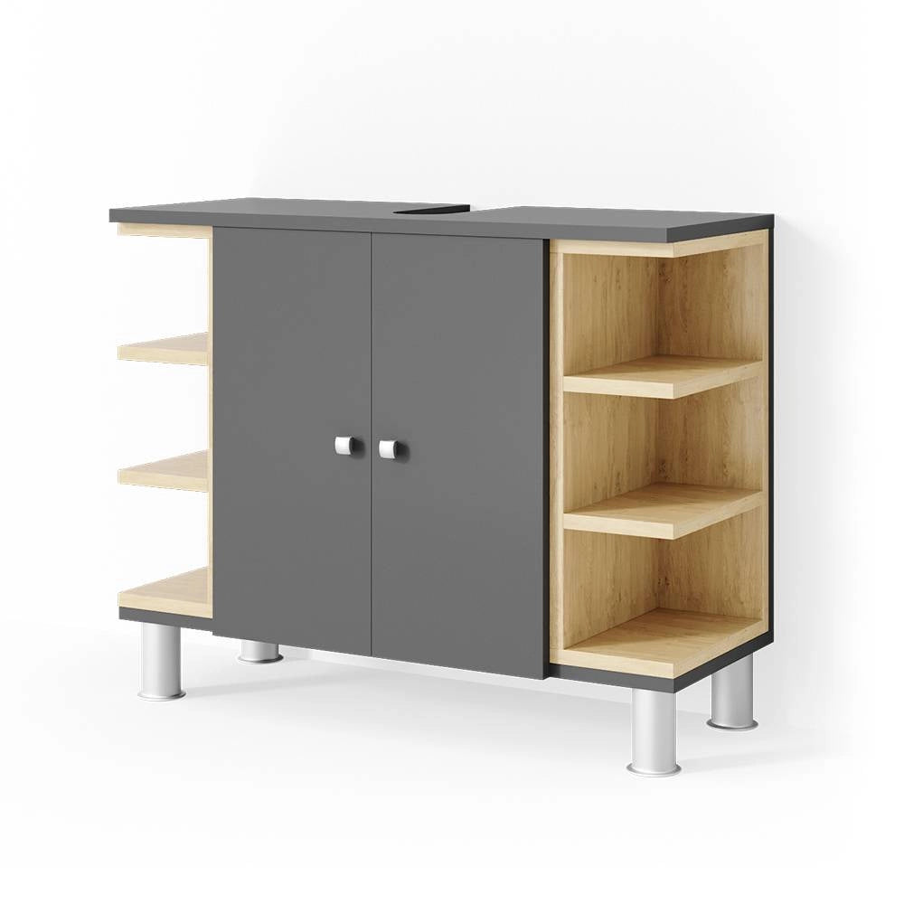 Vicco Mobile sottolavabo per bagno Antracite 79.6 x 64 cm