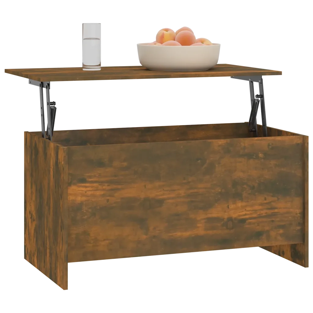 Tavolino Rovere Fumo 102x55,5x52,5 cm in Legno Multistrato cod mxl 20006