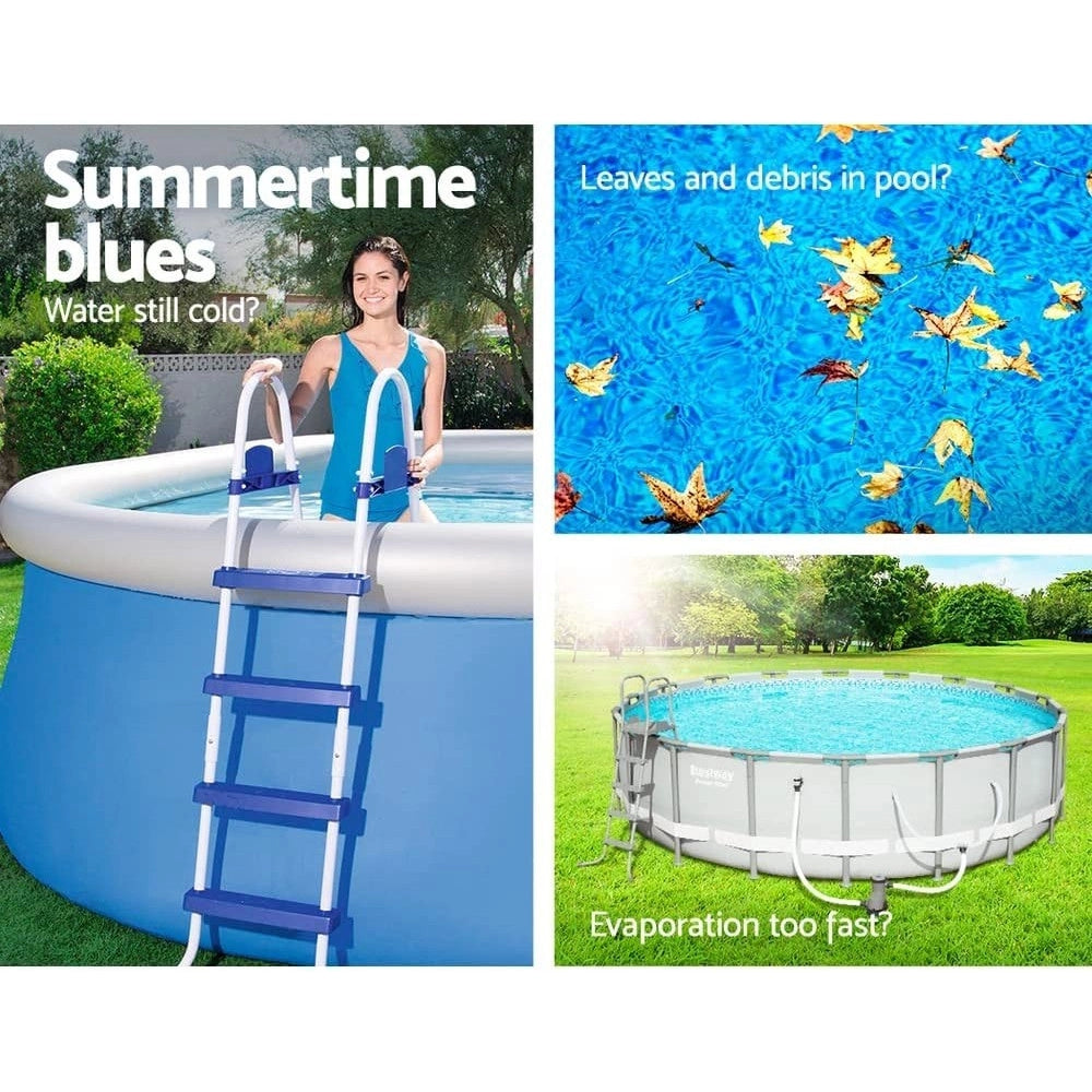 Trade Shop - Telo Termico Rotondo Copertura Solare Per Piscine Fuori Terra Da 305 Cm 58241 -