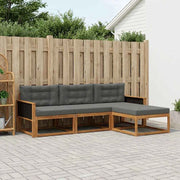 Set di divani da esterno 4 pz Naturale e Antracite 3382455