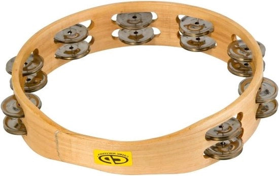 Tamburino a doppia fila 10 pollici con jingle - Strumento di percussioni manuale