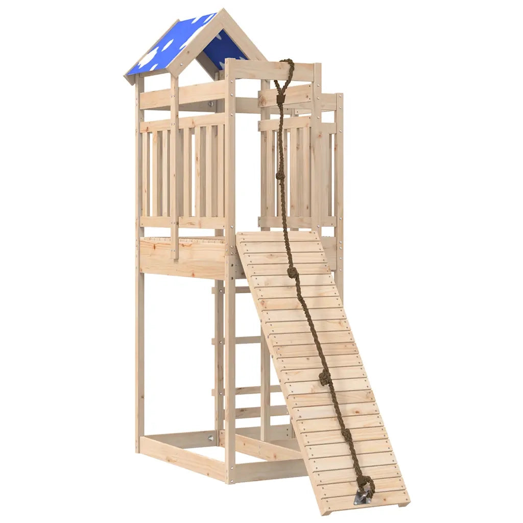 Set da Gioco da Esterno in Legno Massello di Pino