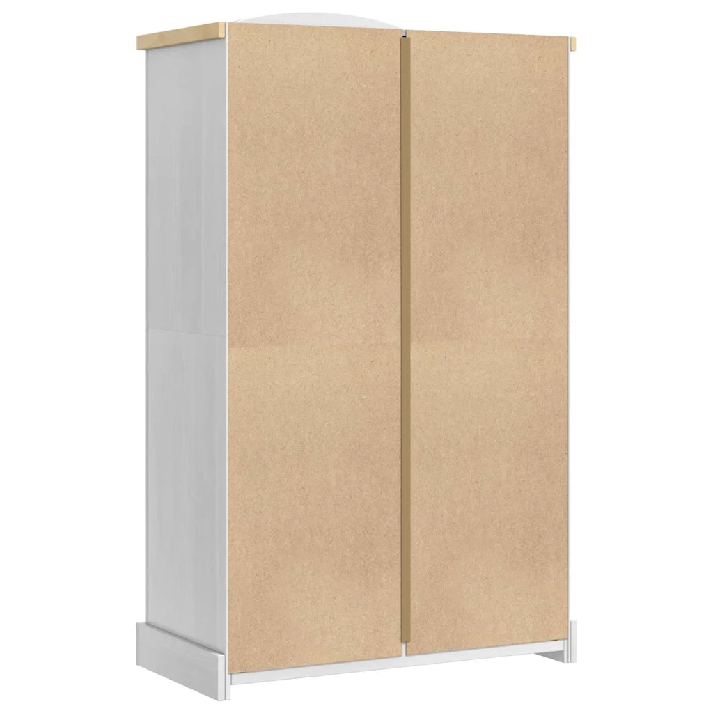 Guardaroba Corona Bianco 101 x 52 x 170 cm Pino massello 42021192
