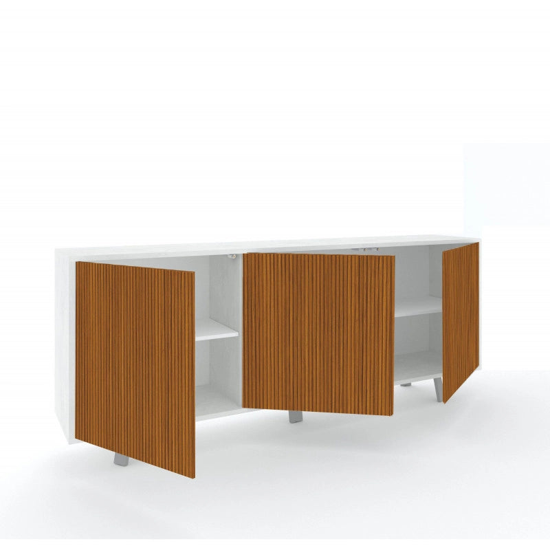 Mobile 3 Ante 177L x 41P x h74 – Finitura Bianco Opaco – Sarmog