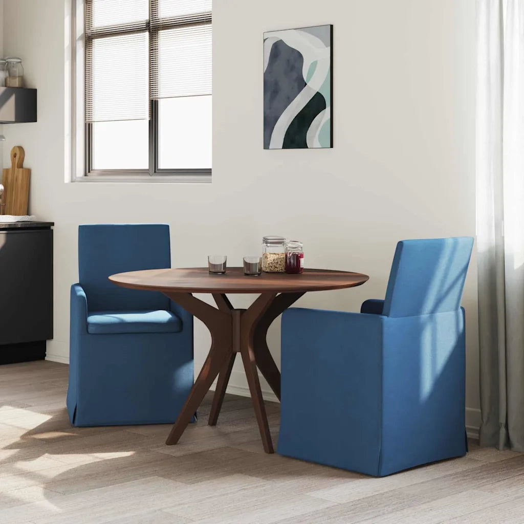 Sedie da pranzo 2 pcs Blu 57 x 67 x 95 cm Tessuto 42017911