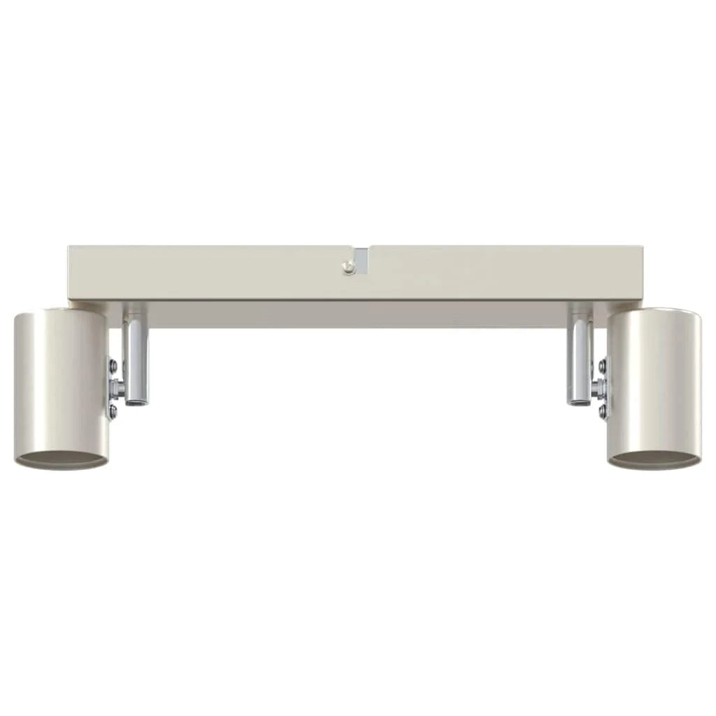 Faretto da soffitto moderno girevole per interni 26 x 6,5 x 11,5 cm finitura metallo nichel opaco 02_0058290
