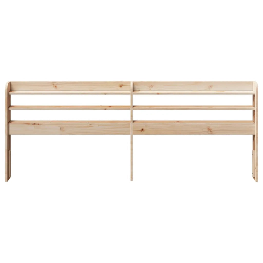 Testiera con Ripiani-Testata contenitore 180 cm in Legno Massello di Pino 583543