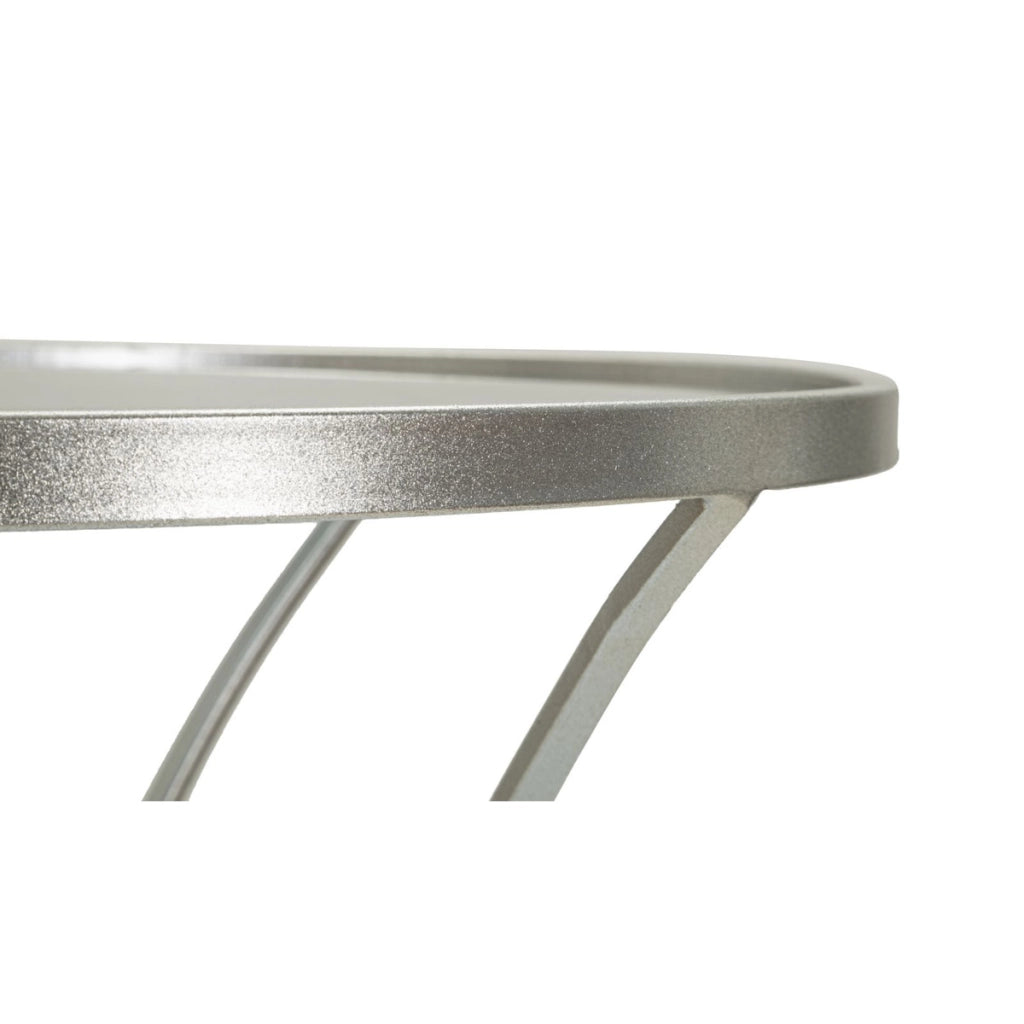 Tavolino VKH564, Argento, Metallo, 56x56x68 cm