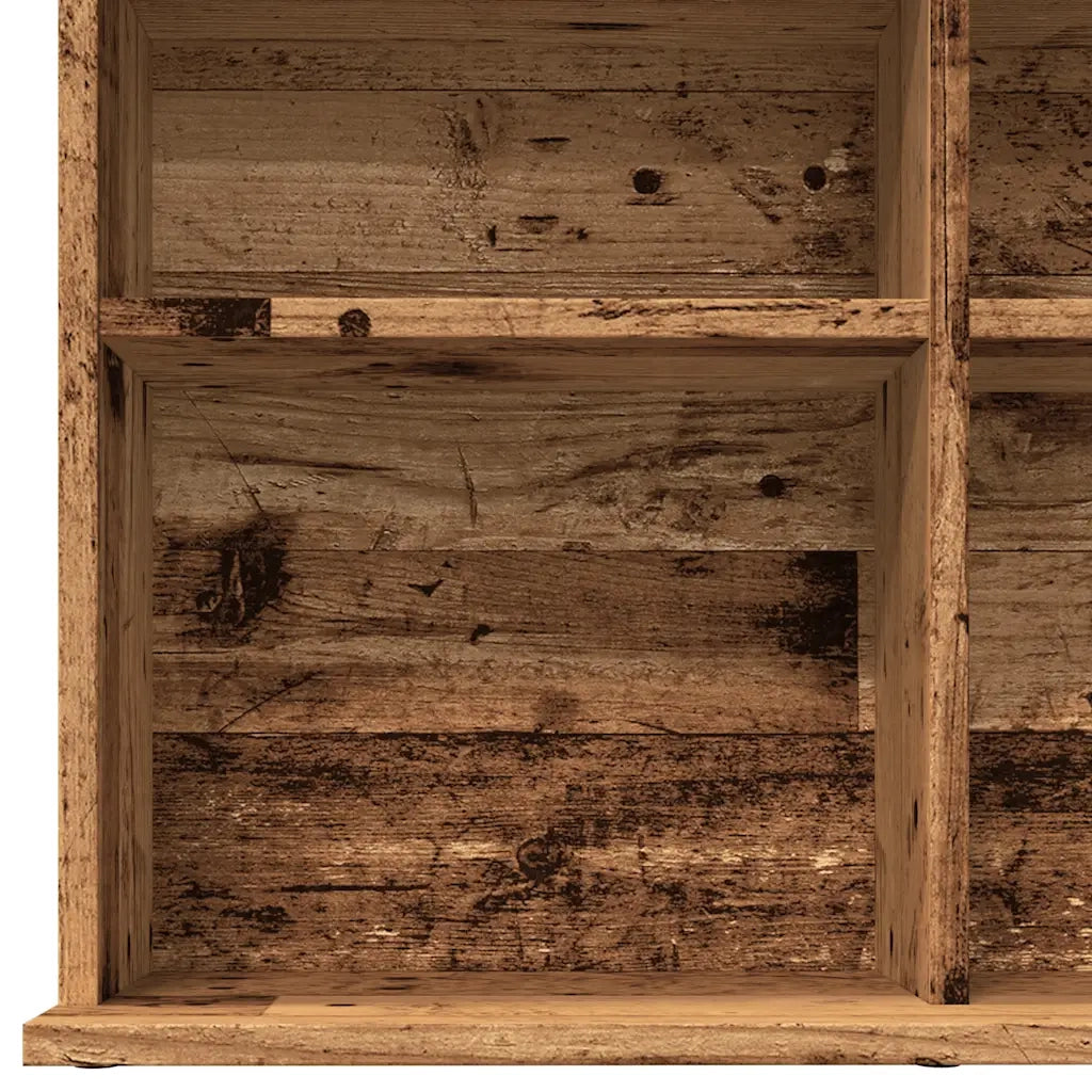 Mobile Porta CD Legno Antico 50x33x117,5 cm Legno Multistrato 856000