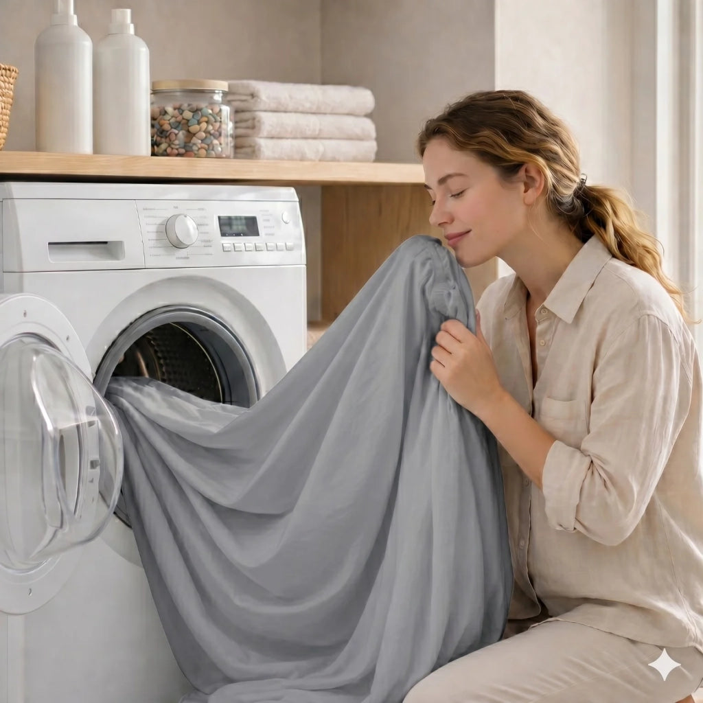 Set Lenzuola Letto Una Piazza e Mezza in Cotone Percalle 200 TC Grigio Chiaro | Lenzuolo Piano 190x295 cm, lenzuolo con angoli 130x200 cm e Tasca da 28 cm, 1 Federa | Made in Italy
