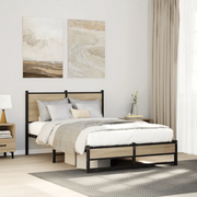 Giroletto senza Materasso in Metallo-Struttura Letto Rovere Sonoma 120x200 cm 383752