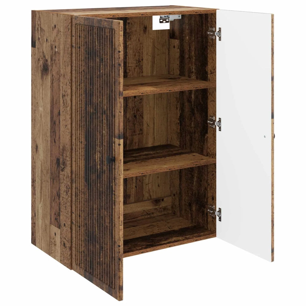 Mobiletto a muro Legno antico 66 x 34,5 x 90 cm