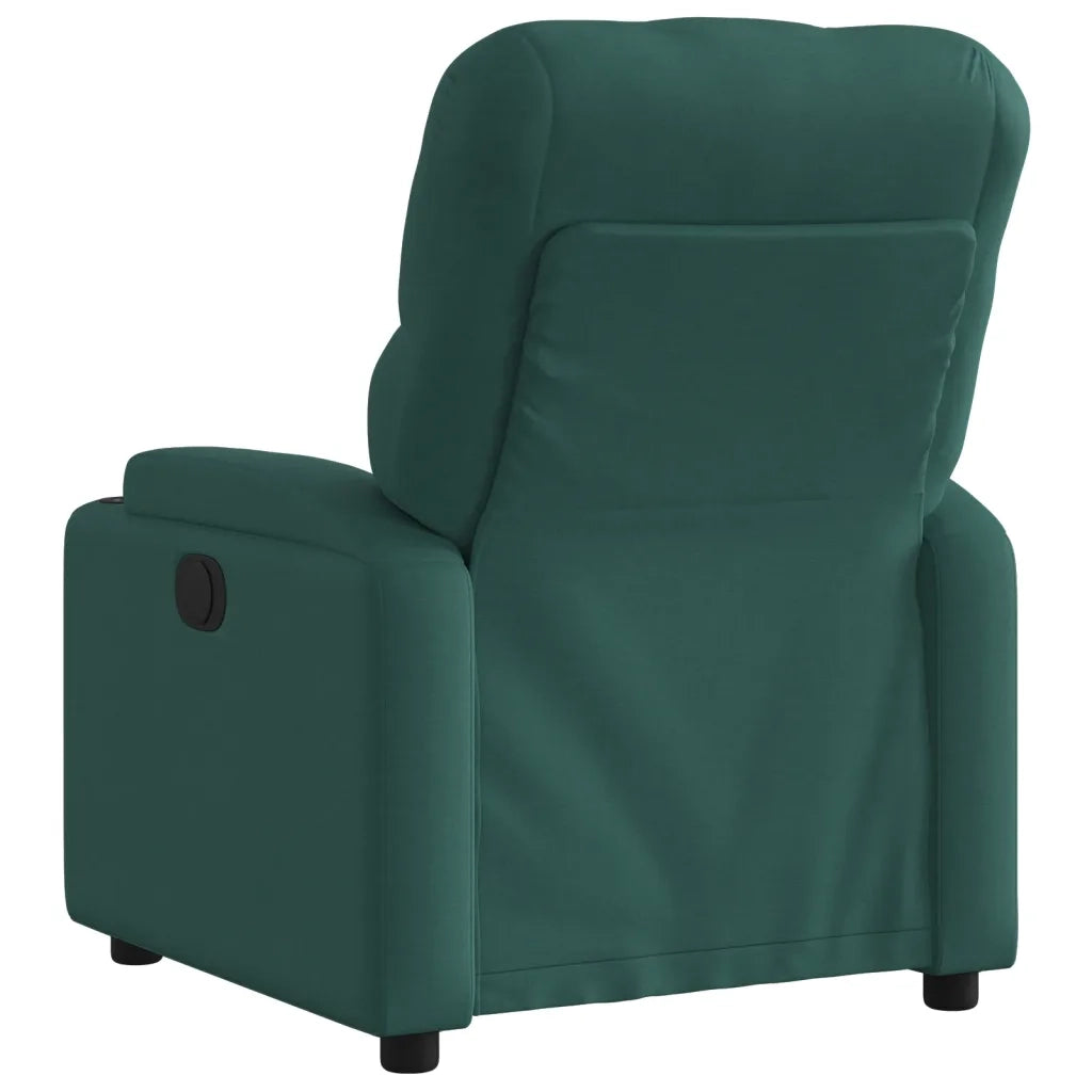 Divano Sedia-Poltrona Reclinabile in Tessuto Verde Scuro 486222