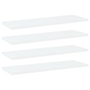 Ripiani per Libreria 4pz Bianchi 60x20x1,5 cm Legno Multistrato 805218