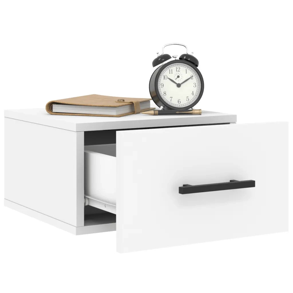 Comodino a Muro Bianco 35x35x20 cm 829868