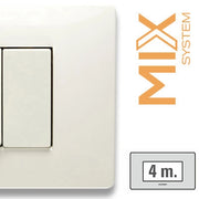 Master Mix placca 4 posti bianco 21MX104