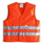 Trade Shop - Giubbotto Gilet Arancione Emergenza Catarifrangente Riflettente Auto Moto Bici -