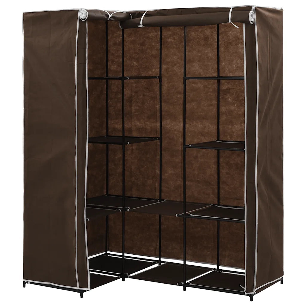 Armadio Angolare Marrone 130x87x169 cm 282450