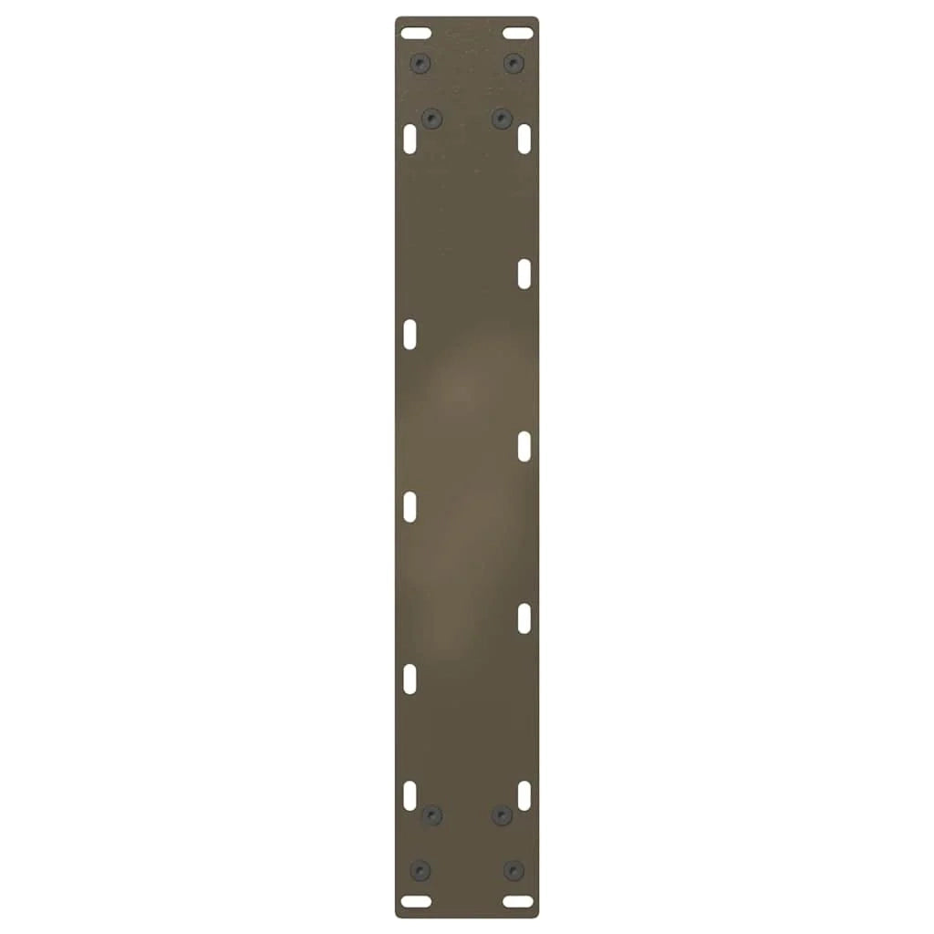 Set di 2 gambe regolabili per tavolo da pranzo a forma di U 50 x 72-73 cm in acciaio verniciato a polvere naturale 02_0057419