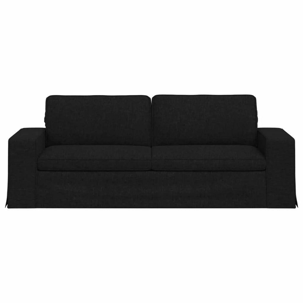 Divano Nero 222 x 80 x 82 cm Tessuto 42024399