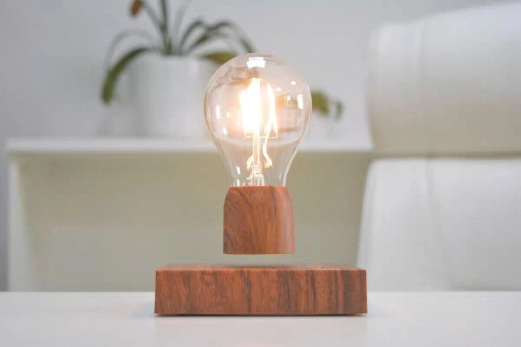 Lampada da tavolo a led con lampadina E27 che volta a levitazione magnetica gravitazionale