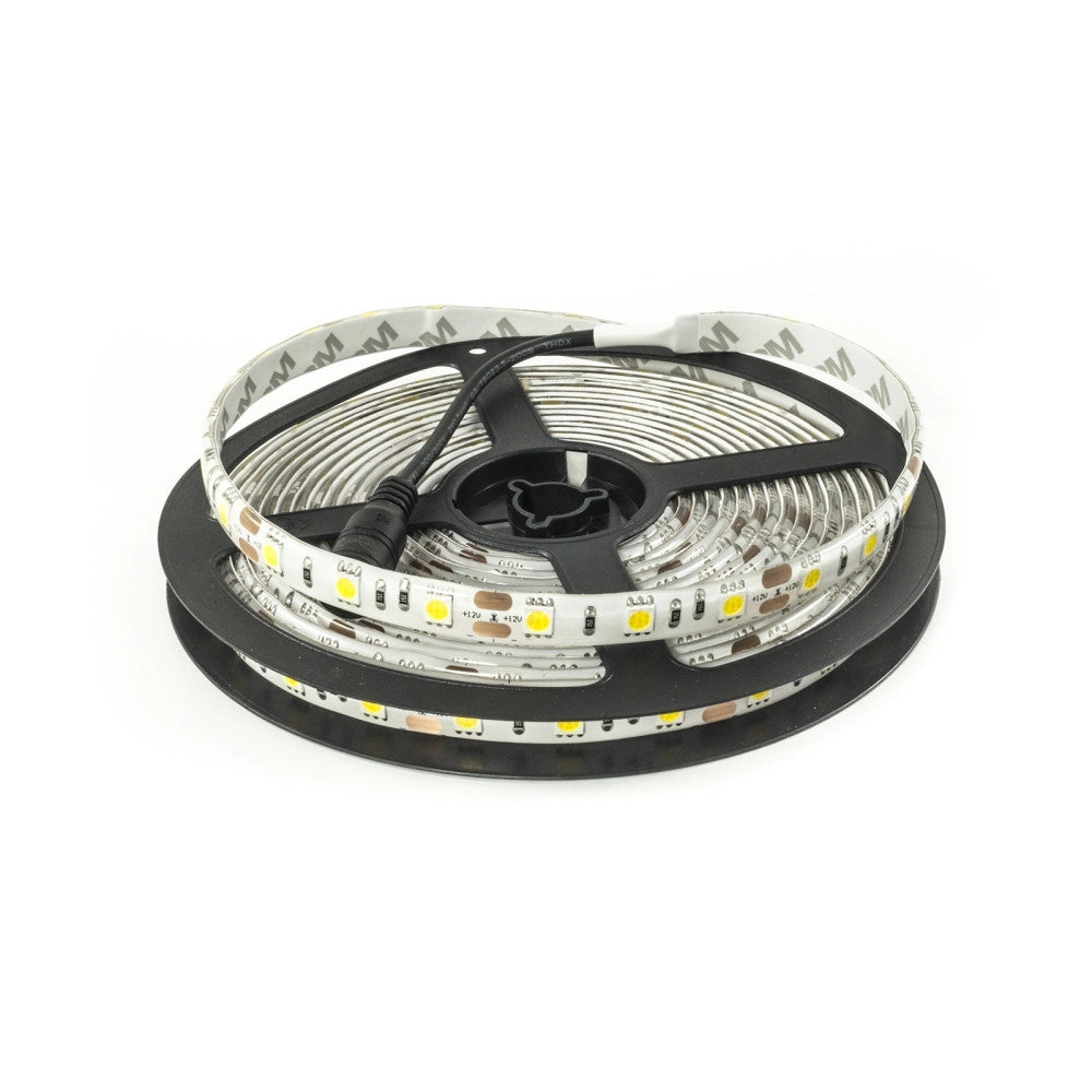 Trade Shop - Bobina Striscia Led 5050 Flessibile 5 Mt Adesiva Luce Interno Esterno Ip65 Strip -